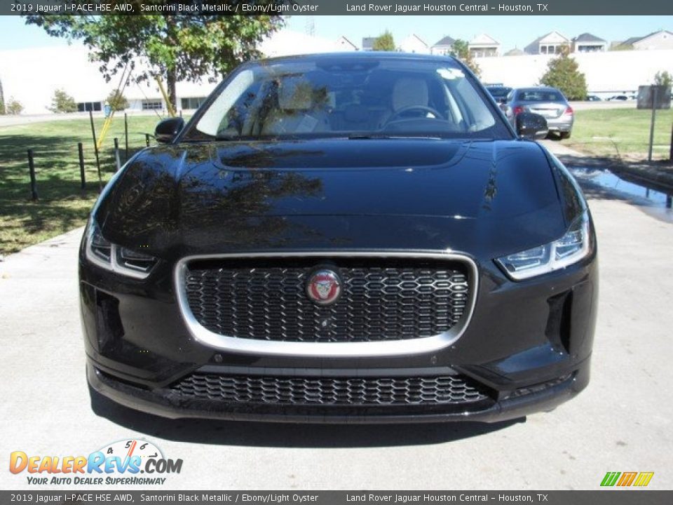 2019 Jaguar I-PACE HSE AWD Santorini Black Metallic / Ebony/Light Oyster Photo #9