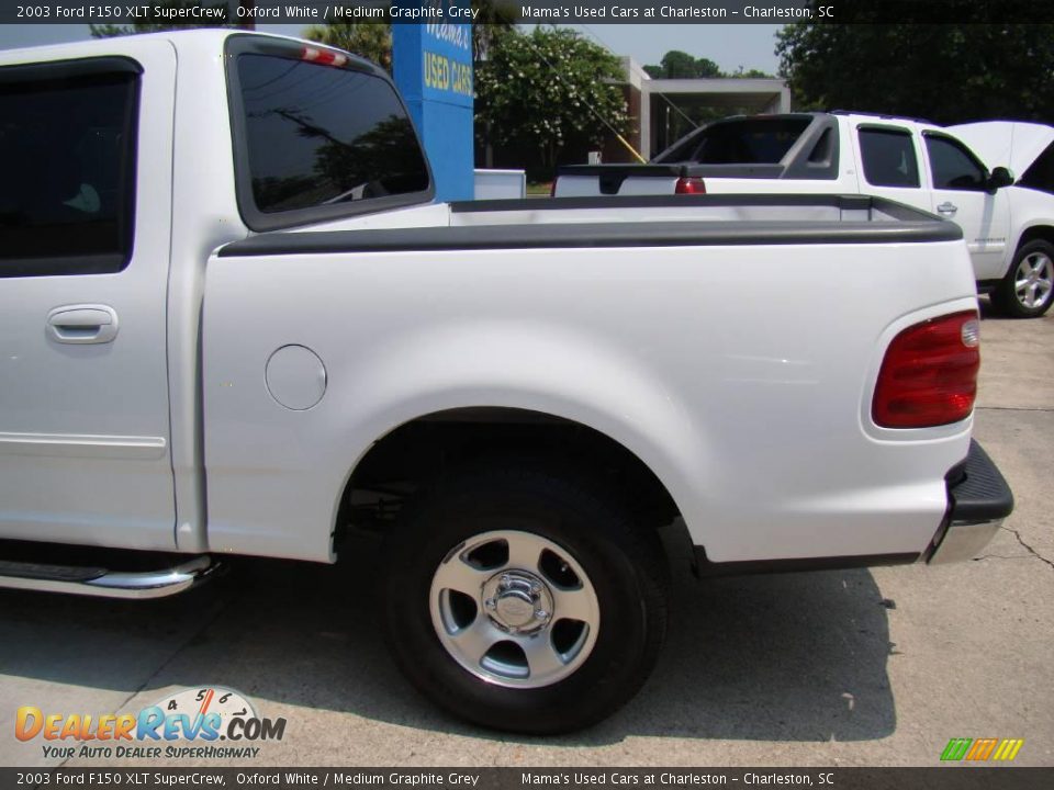 2003 Ford F150 XLT SuperCrew Oxford White / Medium Graphite Grey Photo #25