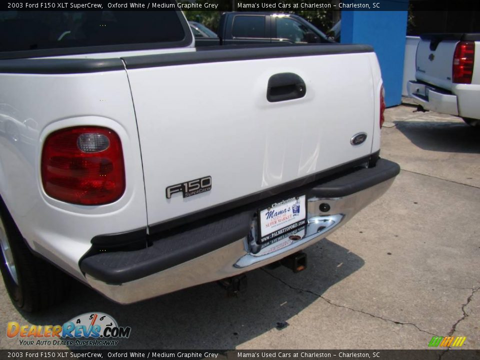 2003 Ford F150 XLT SuperCrew Oxford White / Medium Graphite Grey Photo #26