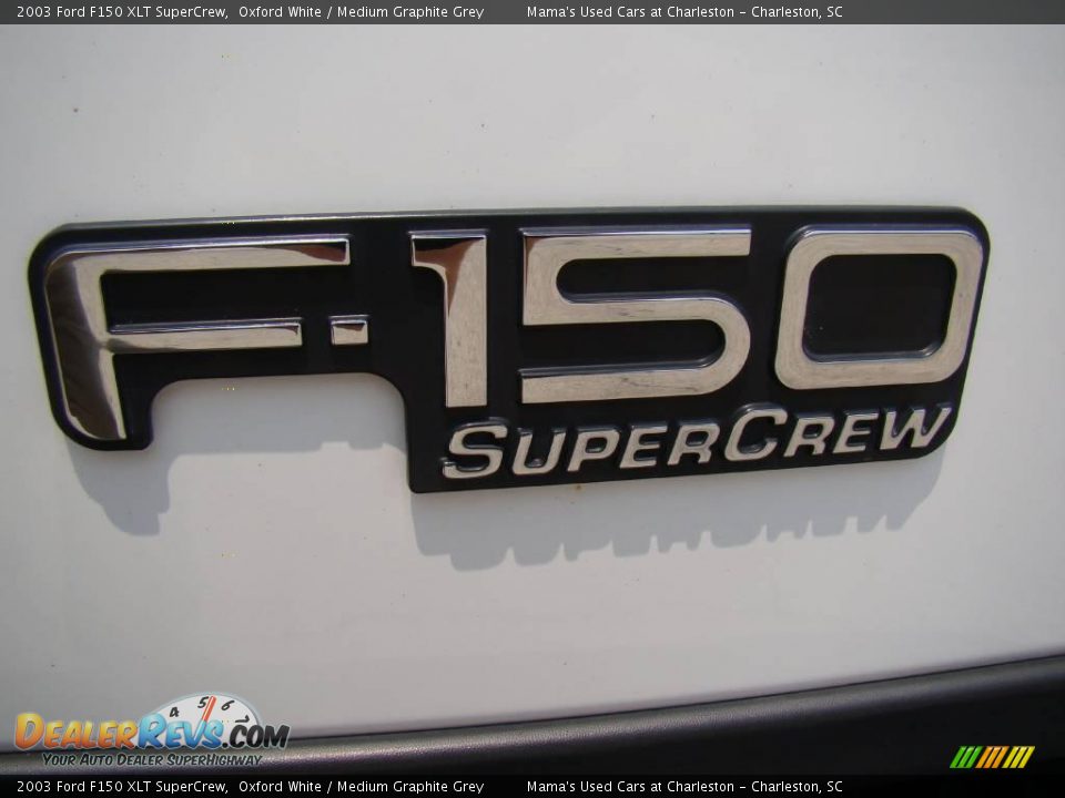 2003 Ford F150 XLT SuperCrew Oxford White / Medium Graphite Grey Photo #28