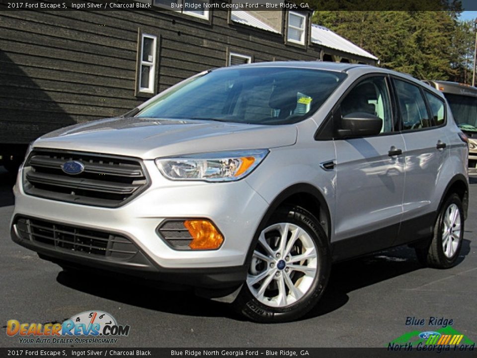 2017 Ford Escape S Ingot Silver / Charcoal Black Photo #1