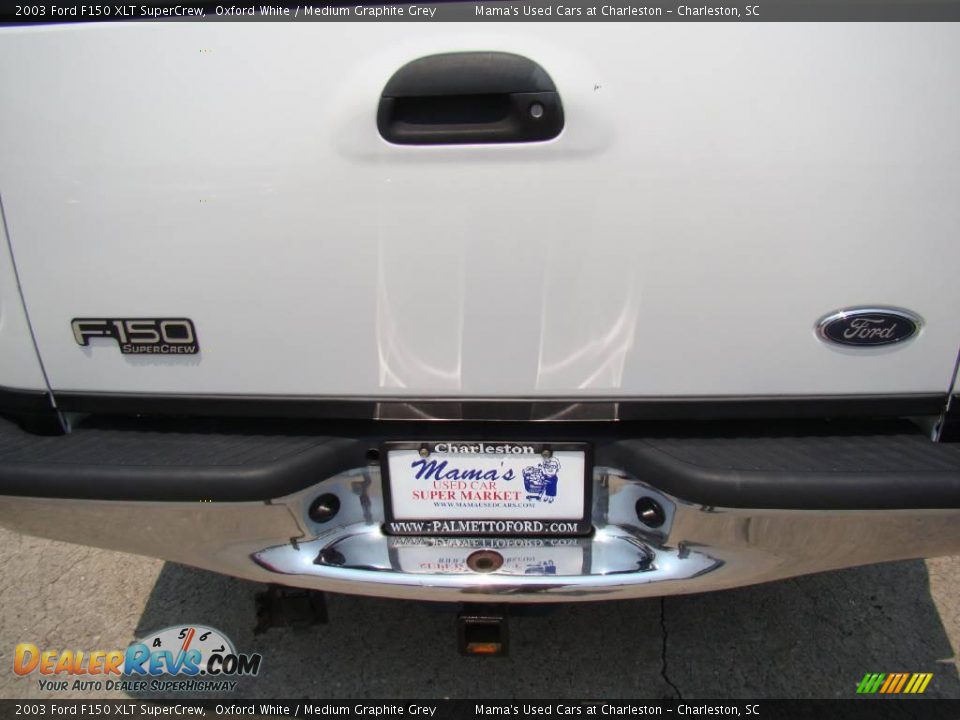 2003 Ford F150 XLT SuperCrew Oxford White / Medium Graphite Grey Photo #29