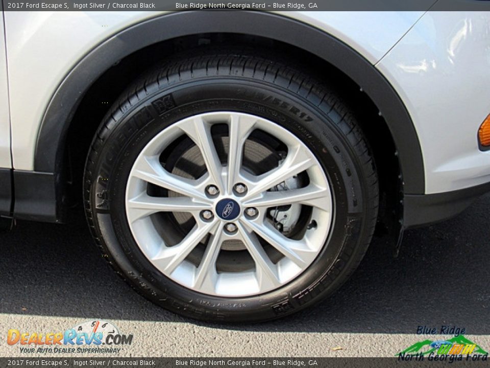 2017 Ford Escape S Ingot Silver / Charcoal Black Photo #8