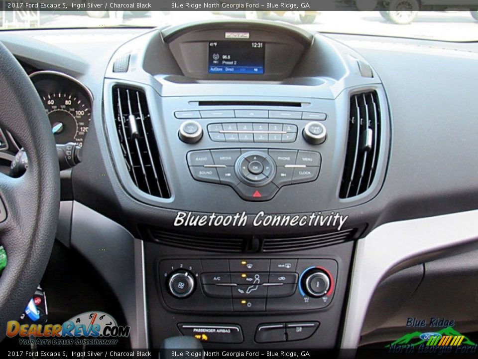 2017 Ford Escape S Ingot Silver / Charcoal Black Photo #14