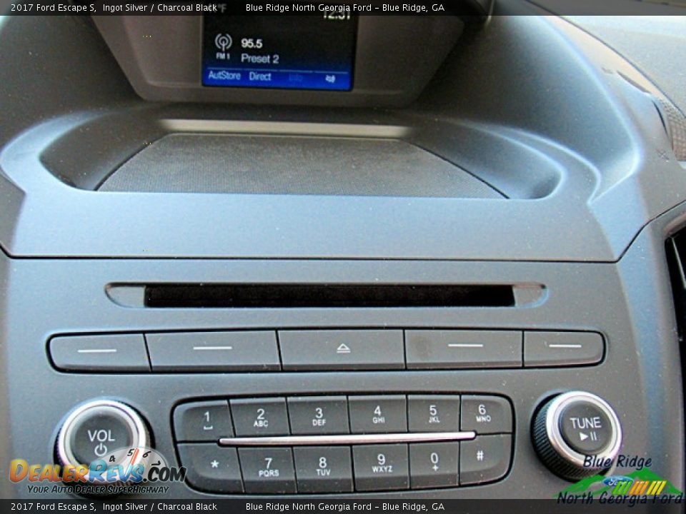 2017 Ford Escape S Ingot Silver / Charcoal Black Photo #16