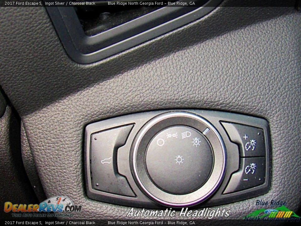 2017 Ford Escape S Ingot Silver / Charcoal Black Photo #19
