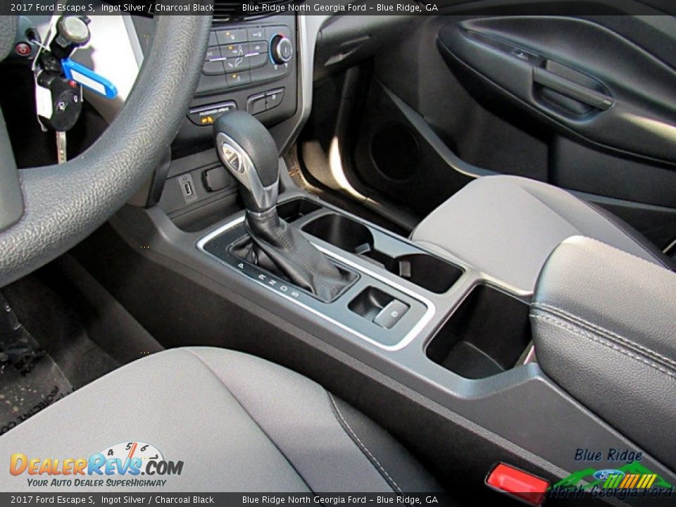 2017 Ford Escape S Ingot Silver / Charcoal Black Photo #20