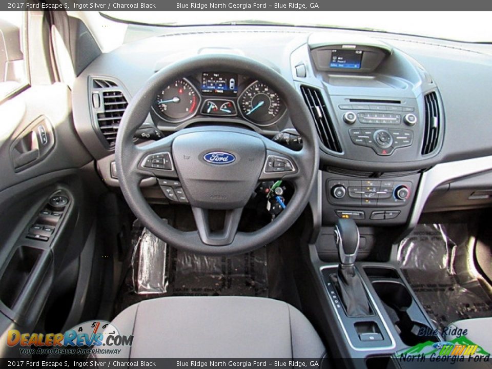 2017 Ford Escape S Ingot Silver / Charcoal Black Photo #21
