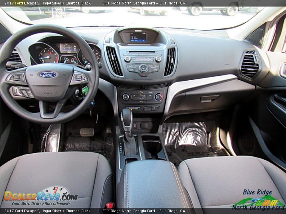 2017 Ford Escape S Ingot Silver / Charcoal Black Photo #22