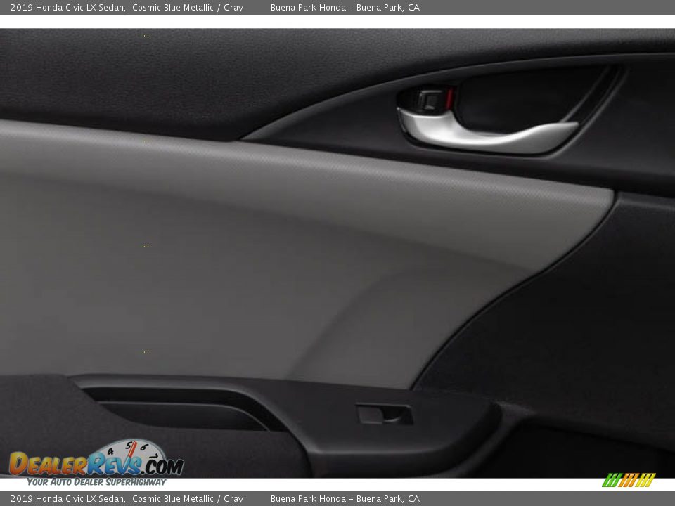2019 Honda Civic LX Sedan Cosmic Blue Metallic / Gray Photo #34