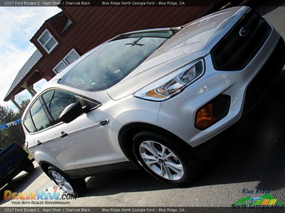 2017 Ford Escape S Ingot Silver / Charcoal Black Photo #30