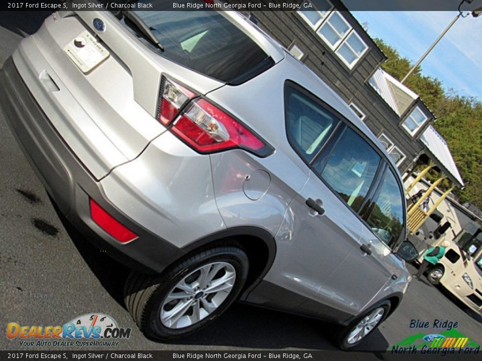 2017 Ford Escape S Ingot Silver / Charcoal Black Photo #31