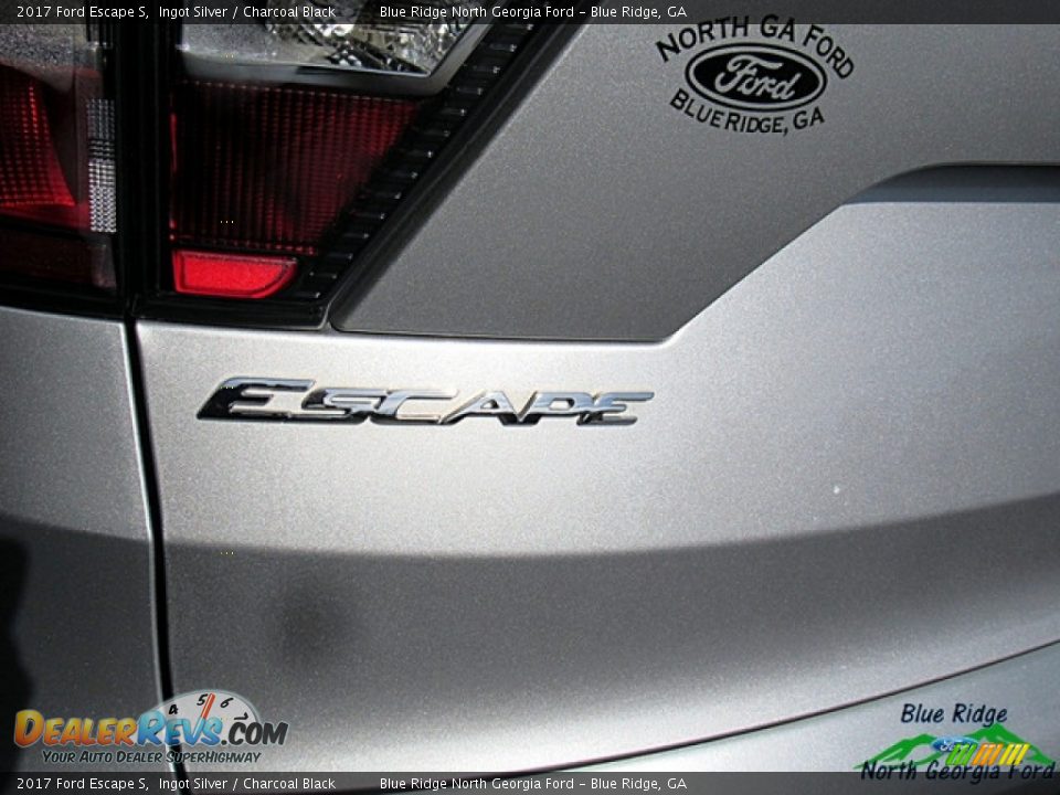 2017 Ford Escape S Ingot Silver / Charcoal Black Photo #33