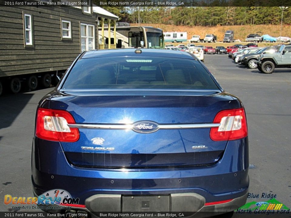 2011 Ford Taurus SEL Kona Blue / Light Stone Photo #4