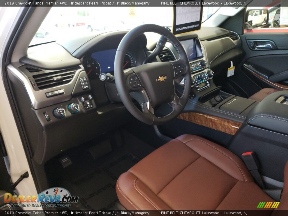Jet Black/Mahogany Interior - 2019 Chevrolet Tahoe Premier 4WD Photo #7