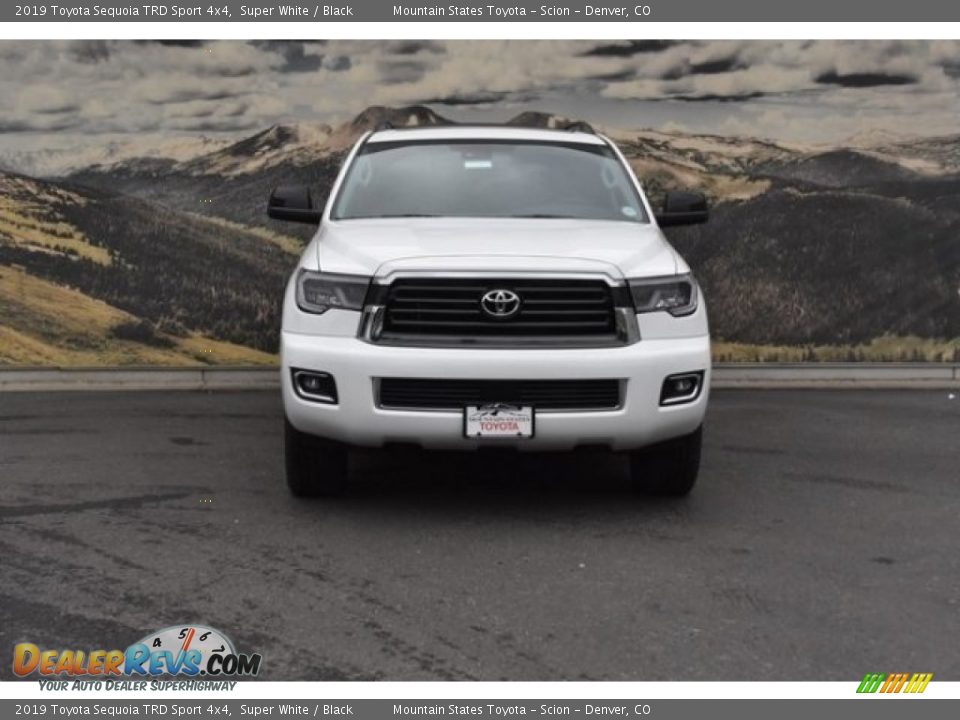 2019 Toyota Sequoia TRD Sport 4x4 Super White / Black Photo #2