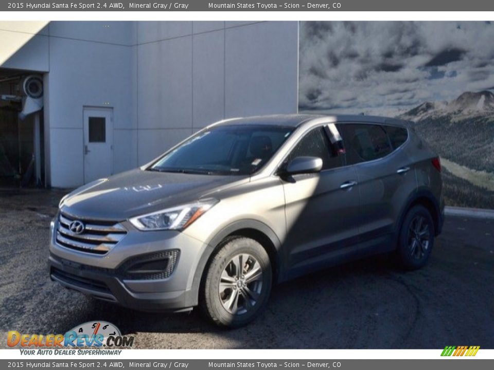 2015 Hyundai Santa Fe Sport 2.4 AWD Mineral Gray / Gray Photo #2