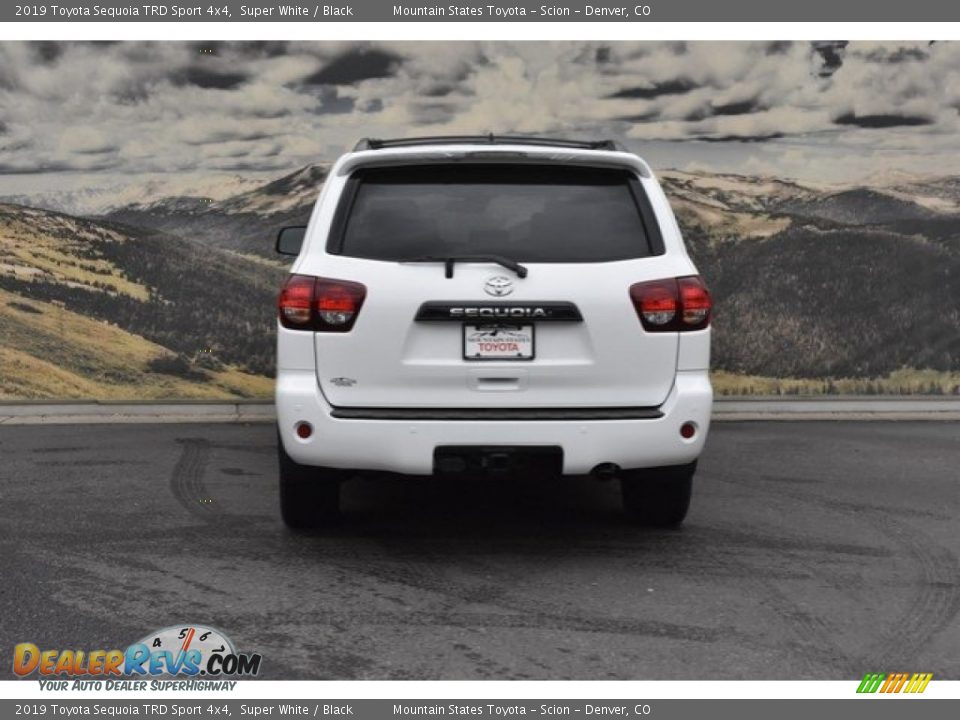 2019 Toyota Sequoia TRD Sport 4x4 Super White / Black Photo #4