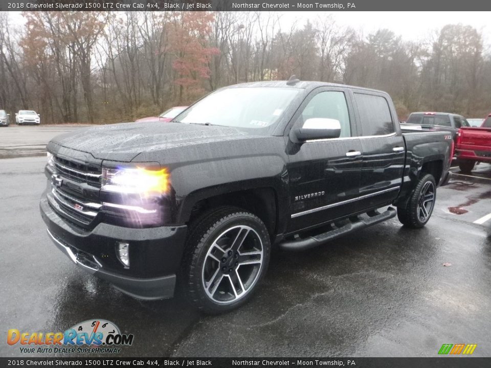 2018 Chevrolet Silverado 1500 LTZ Crew Cab 4x4 Black / Jet Black Photo #1