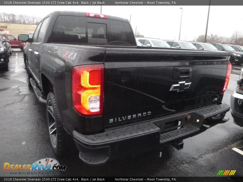 2018 Chevrolet Silverado 1500 LTZ Crew Cab 4x4 Black / Jet Black Photo #3