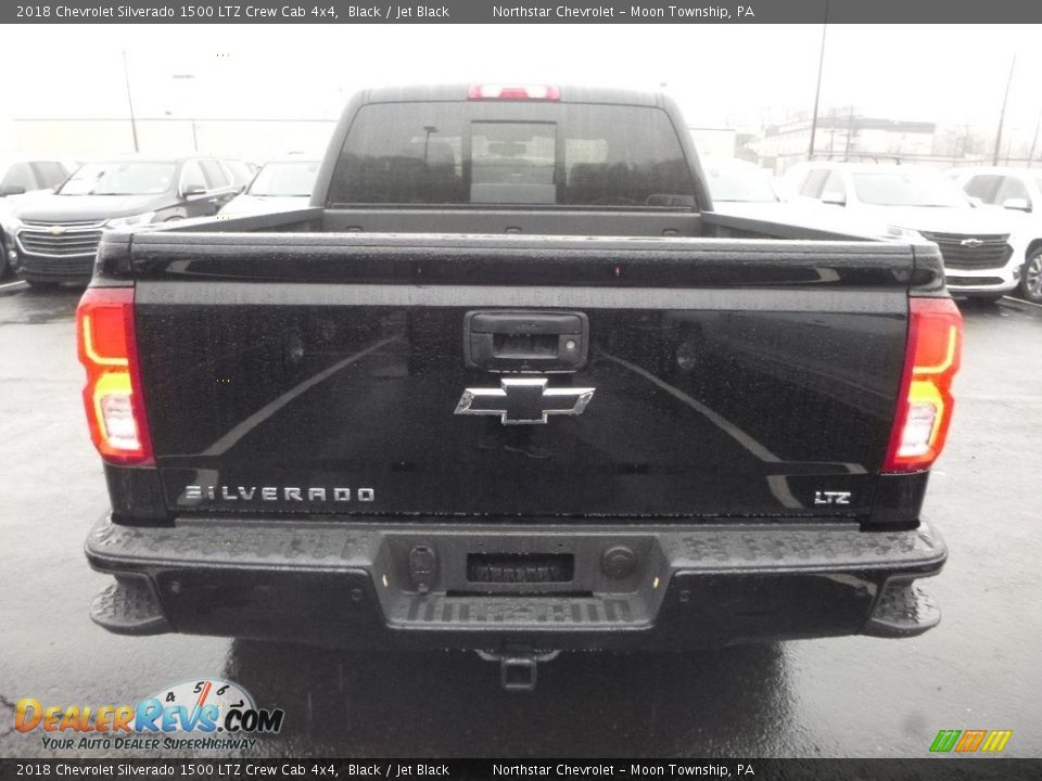 2018 Chevrolet Silverado 1500 LTZ Crew Cab 4x4 Black / Jet Black Photo #4