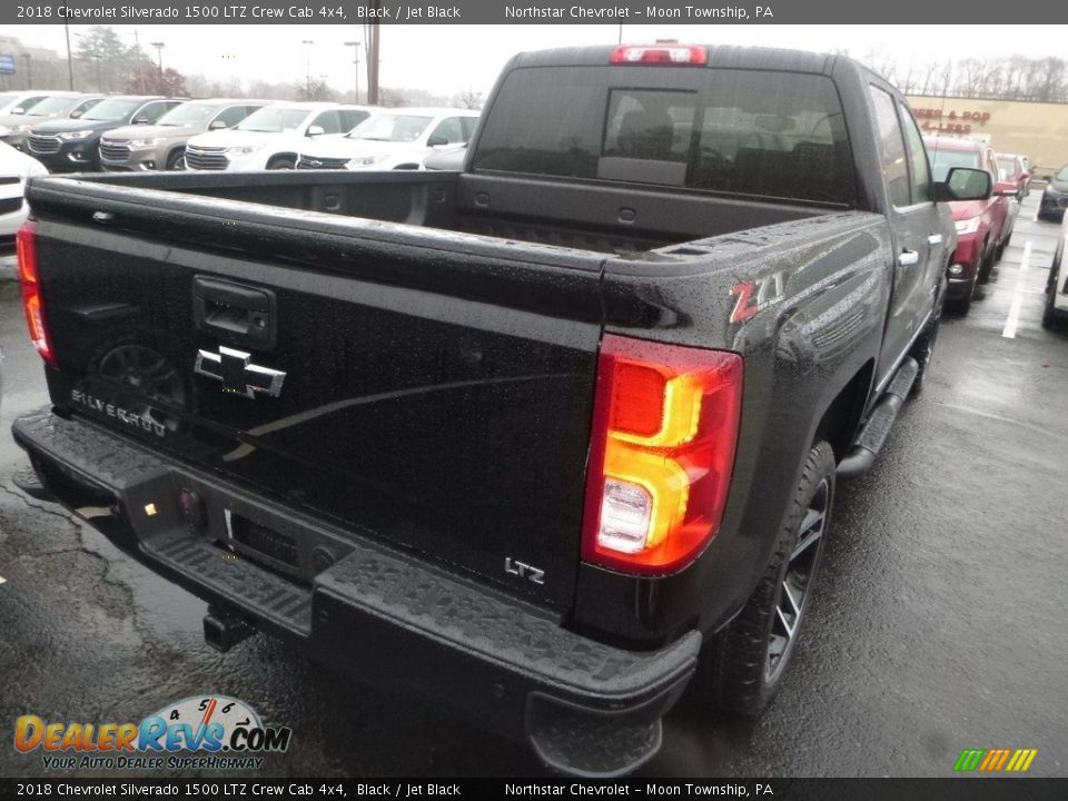 2018 Chevrolet Silverado 1500 LTZ Crew Cab 4x4 Black / Jet Black Photo #5