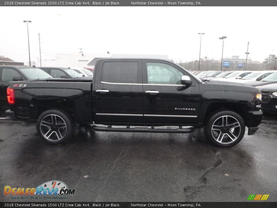 2018 Chevrolet Silverado 1500 LTZ Crew Cab 4x4 Black / Jet Black Photo #6