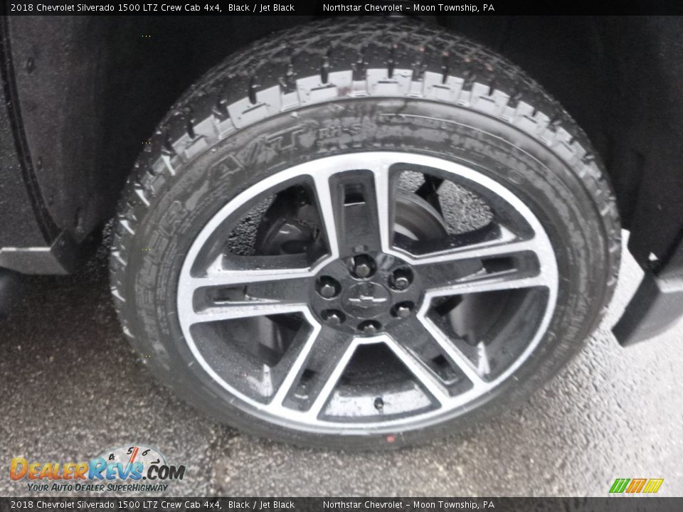 2018 Chevrolet Silverado 1500 LTZ Crew Cab 4x4 Black / Jet Black Photo #9