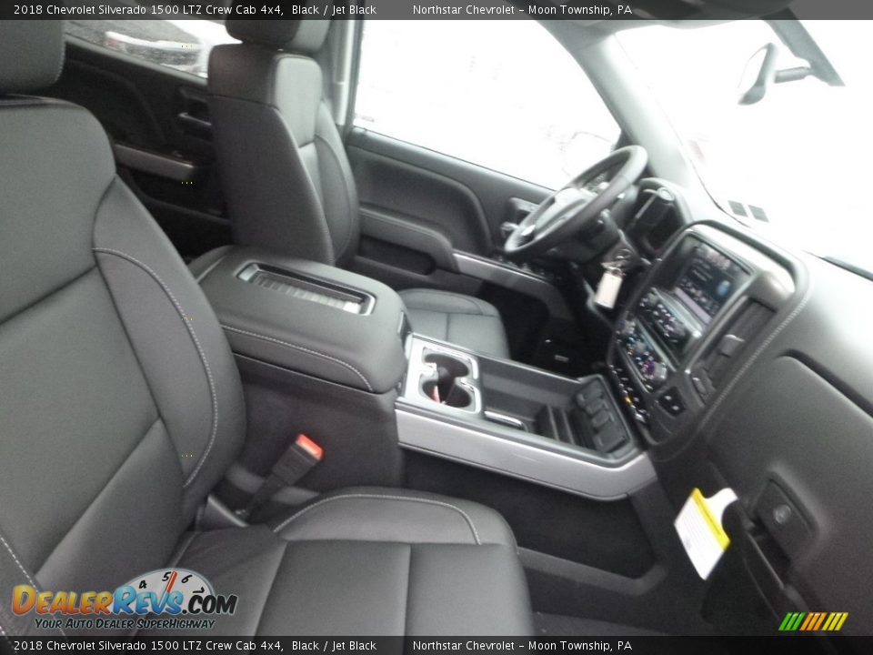 2018 Chevrolet Silverado 1500 LTZ Crew Cab 4x4 Black / Jet Black Photo #10