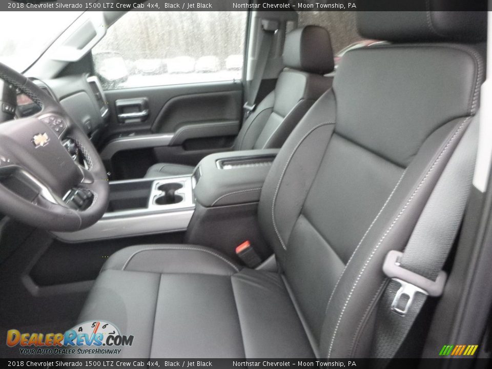 2018 Chevrolet Silverado 1500 LTZ Crew Cab 4x4 Black / Jet Black Photo #15