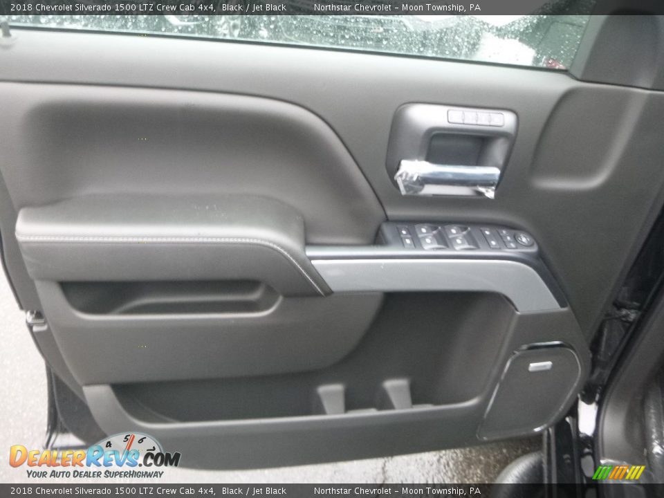 2018 Chevrolet Silverado 1500 LTZ Crew Cab 4x4 Black / Jet Black Photo #16