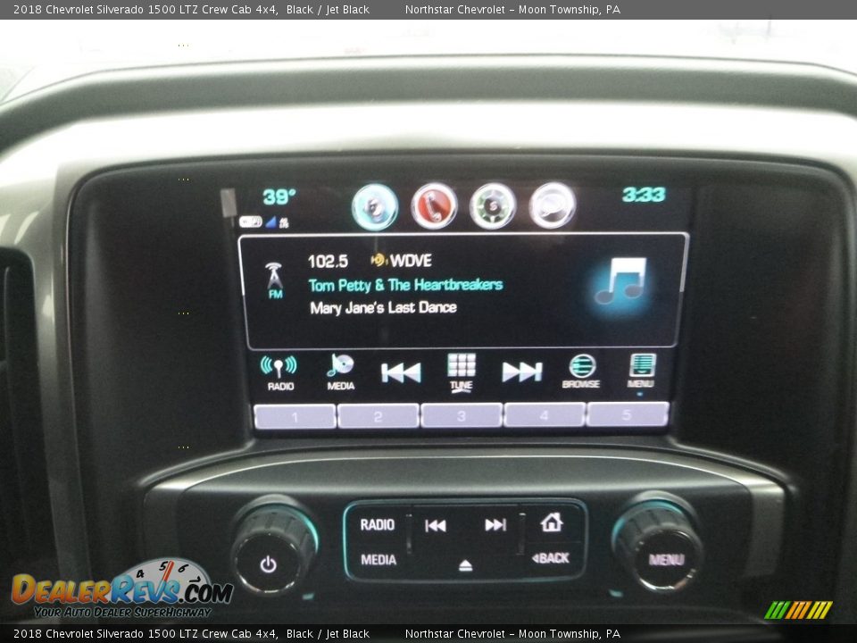 2018 Chevrolet Silverado 1500 LTZ Crew Cab 4x4 Black / Jet Black Photo #18