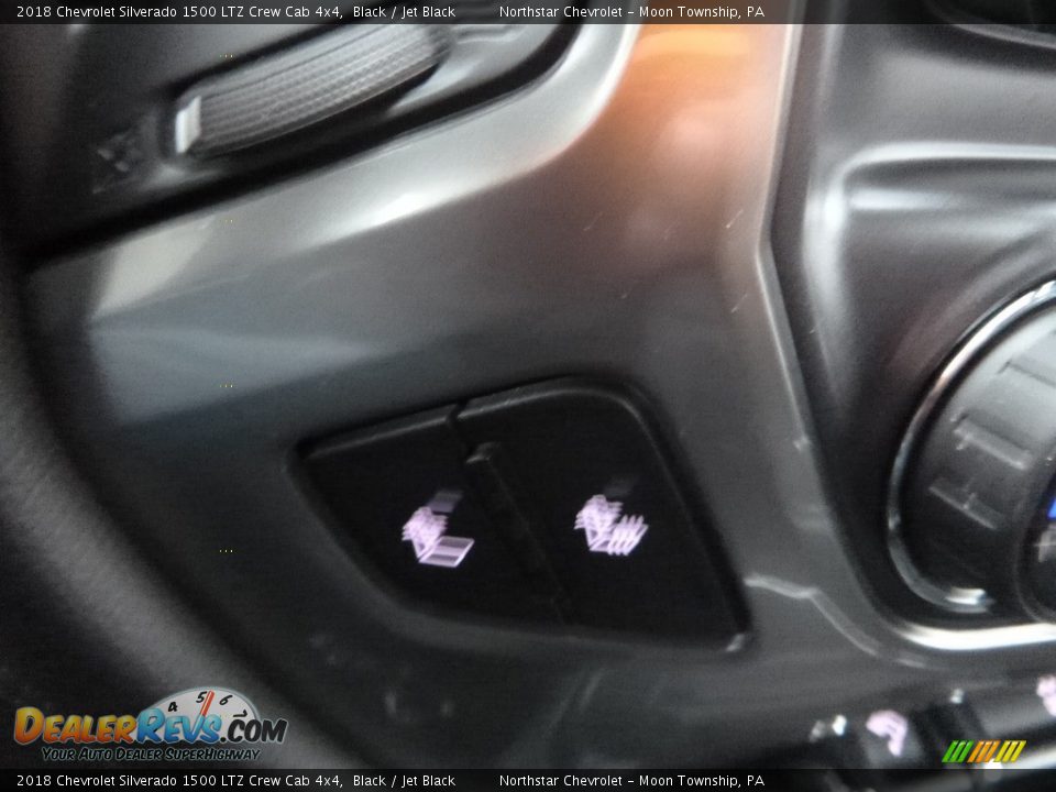 2018 Chevrolet Silverado 1500 LTZ Crew Cab 4x4 Black / Jet Black Photo #20
