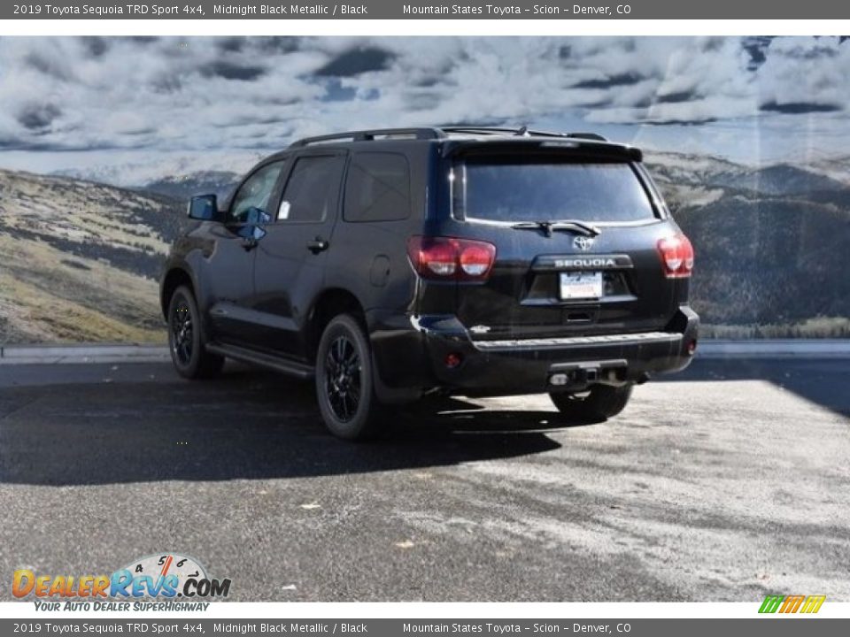 2019 Toyota Sequoia TRD Sport 4x4 Midnight Black Metallic / Black Photo #3