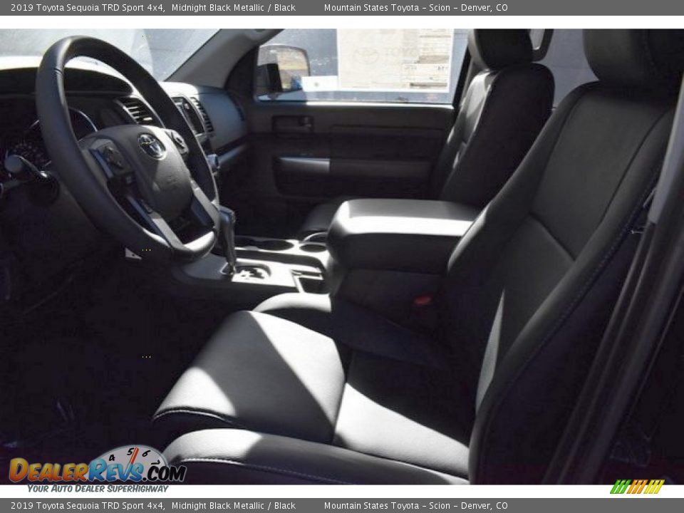 2019 Toyota Sequoia TRD Sport 4x4 Midnight Black Metallic / Black Photo #6