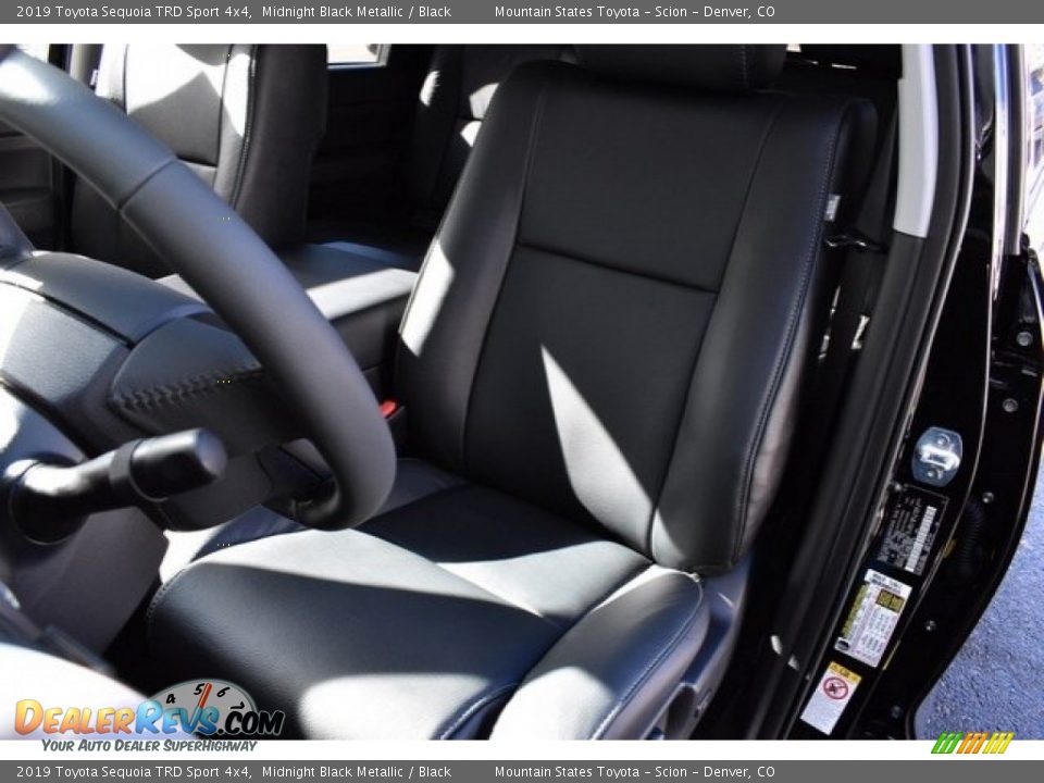 2019 Toyota Sequoia TRD Sport 4x4 Midnight Black Metallic / Black Photo #7
