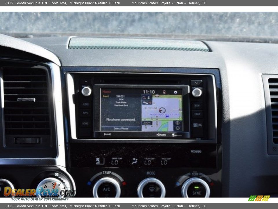 2019 Toyota Sequoia TRD Sport 4x4 Midnight Black Metallic / Black Photo #10