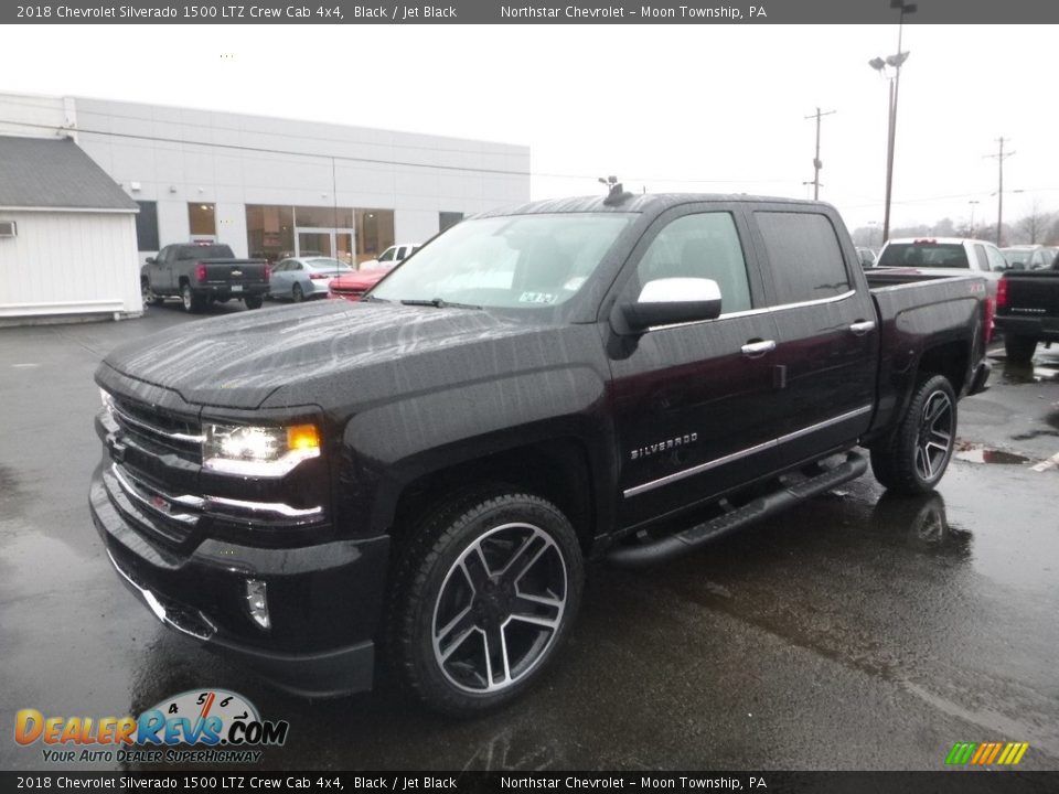 2018 Chevrolet Silverado 1500 LTZ Crew Cab 4x4 Black / Jet Black Photo #1