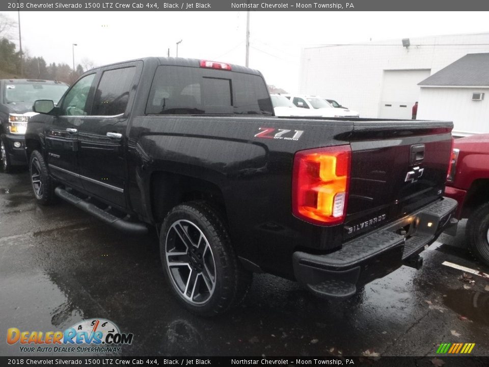 2018 Chevrolet Silverado 1500 LTZ Crew Cab 4x4 Black / Jet Black Photo #3