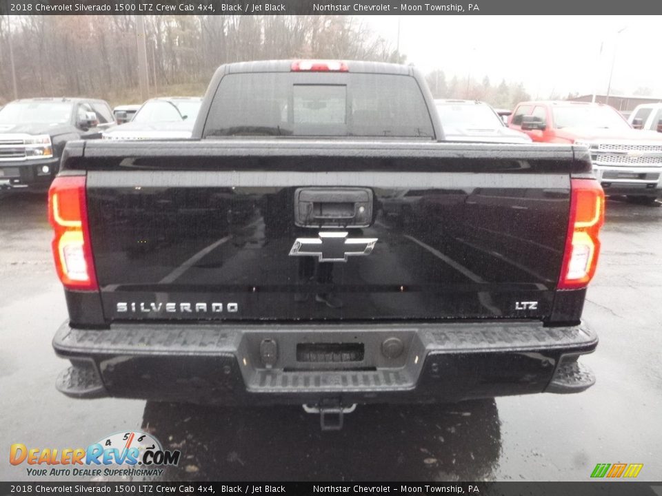 2018 Chevrolet Silverado 1500 LTZ Crew Cab 4x4 Black / Jet Black Photo #4