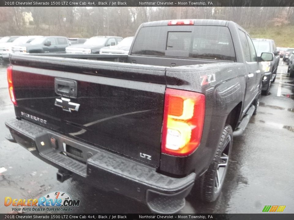 2018 Chevrolet Silverado 1500 LTZ Crew Cab 4x4 Black / Jet Black Photo #5