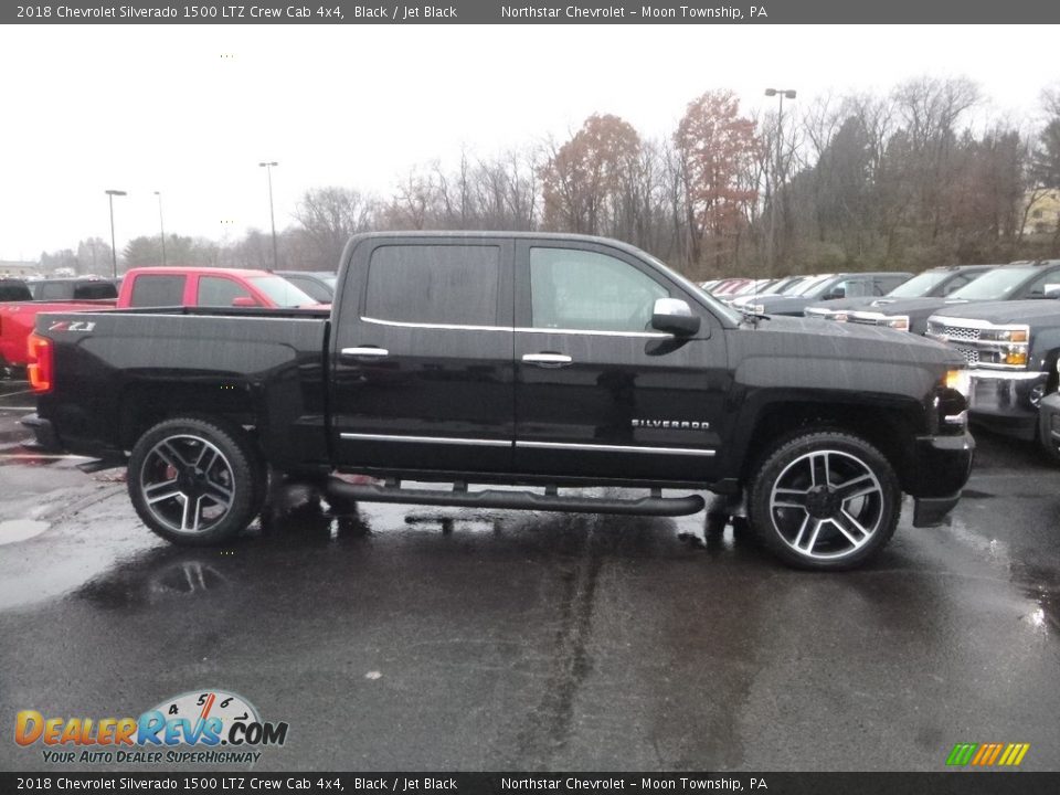 2018 Chevrolet Silverado 1500 LTZ Crew Cab 4x4 Black / Jet Black Photo #6