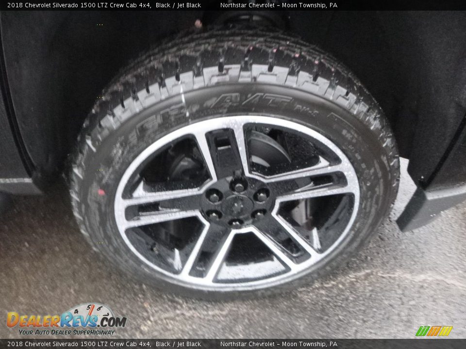 2018 Chevrolet Silverado 1500 LTZ Crew Cab 4x4 Black / Jet Black Photo #8