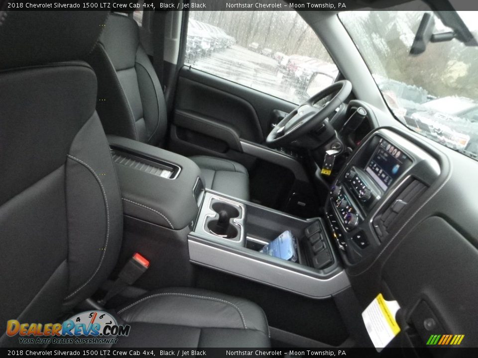 2018 Chevrolet Silverado 1500 LTZ Crew Cab 4x4 Black / Jet Black Photo #9
