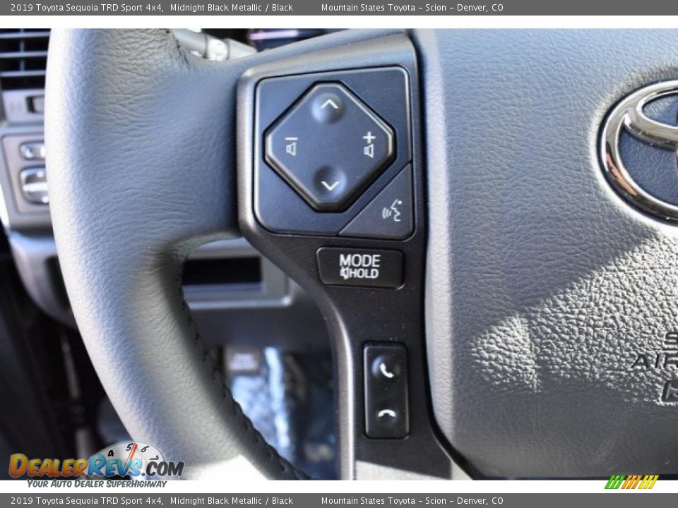 2019 Toyota Sequoia TRD Sport 4x4 Midnight Black Metallic / Black Photo #29