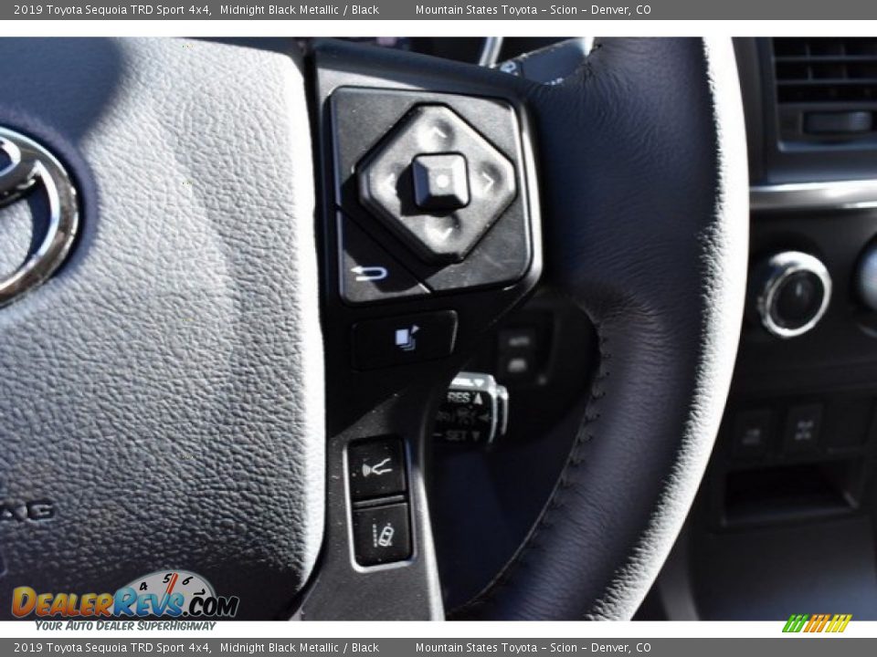 2019 Toyota Sequoia TRD Sport 4x4 Midnight Black Metallic / Black Photo #30