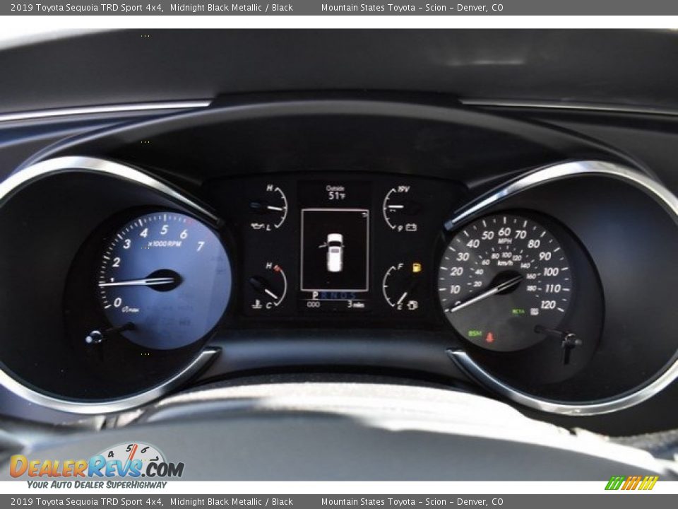 2019 Toyota Sequoia TRD Sport 4x4 Midnight Black Metallic / Black Photo #31