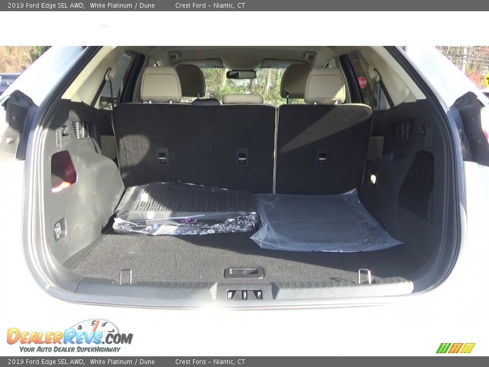 2019 Ford Edge SEL AWD White Platinum / Dune Photo #21