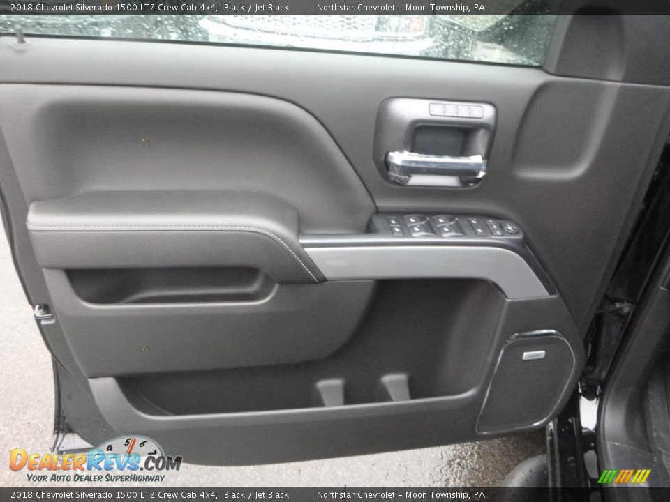 2018 Chevrolet Silverado 1500 LTZ Crew Cab 4x4 Black / Jet Black Photo #14