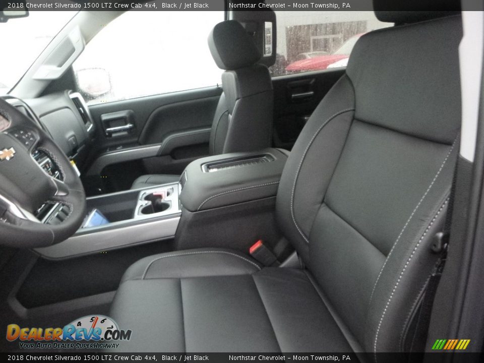 2018 Chevrolet Silverado 1500 LTZ Crew Cab 4x4 Black / Jet Black Photo #15